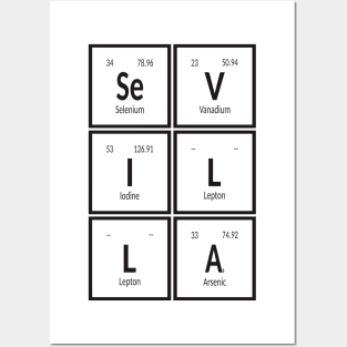 Sevilla City | Periodic Table Posters and Art